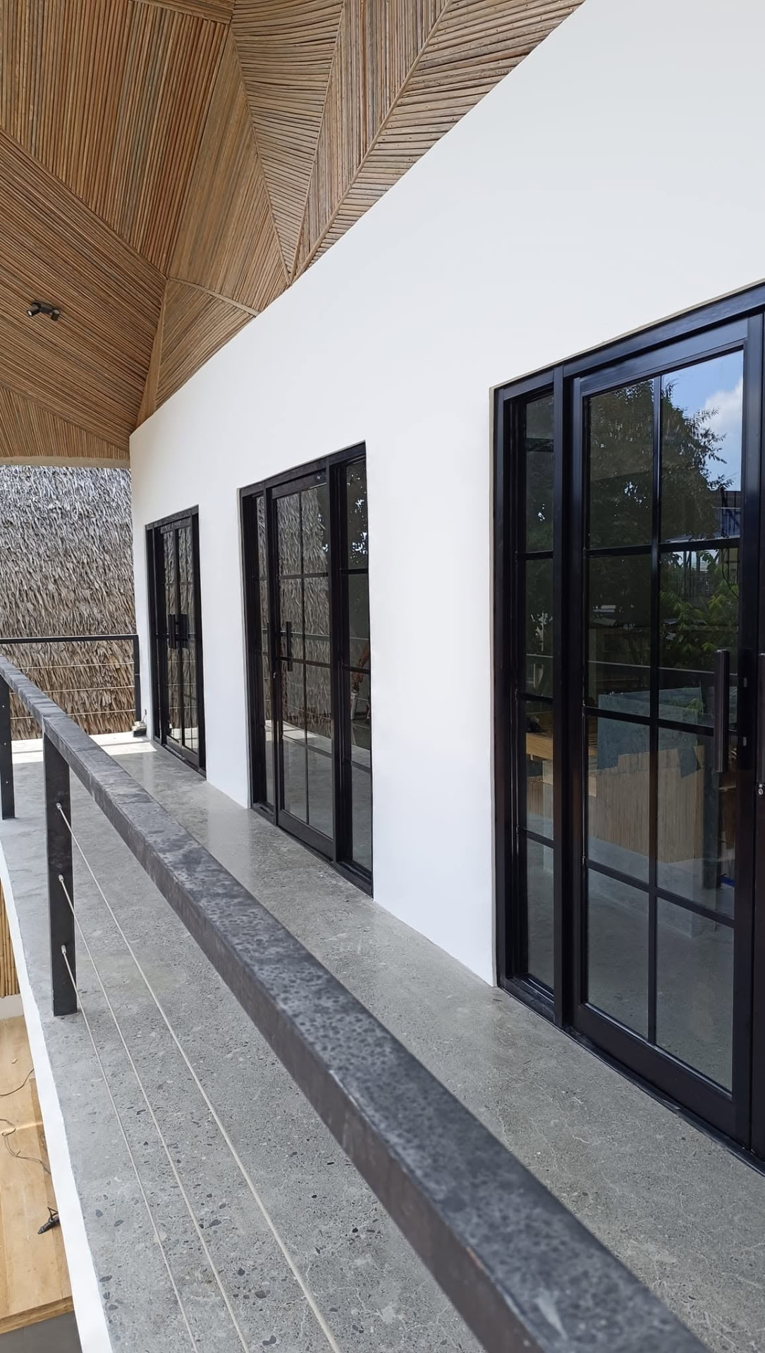 Balcony Grid Glass Doors